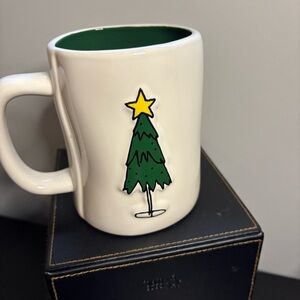 Rae Dunn Artisan Collection Jingle All the Way Mug with Green Interior